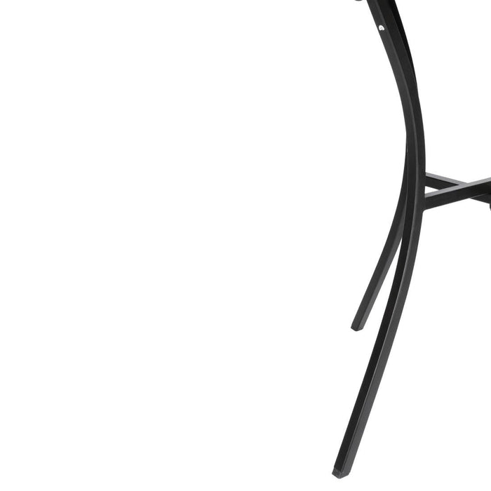 Bolero Black Steel Patterned Square Bistro Table 700mm Bolero