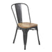 Galvanised Steel. Mango Wood Seat. Stackable. Seat Height: 445mm. FSC 100%