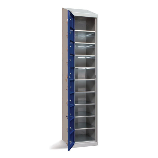 Garment 10 Door Dispensing Locker Sloping Top Elite Lockers