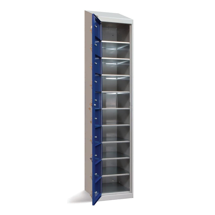 Garment 10 Door Dispensing Locker Sloping Top Elite Lockers