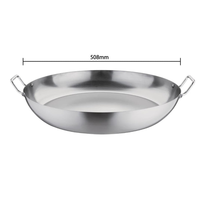 Vogue Carbon Steel Paella Pan 51cm Vogue