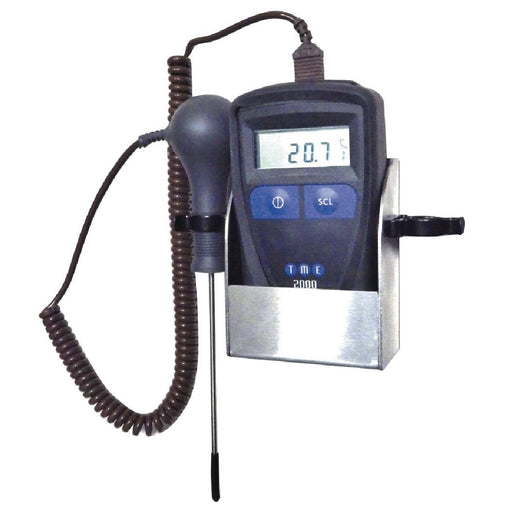 Range: -100 to +280°C. Kit includes thermometer, probe and wall mount.