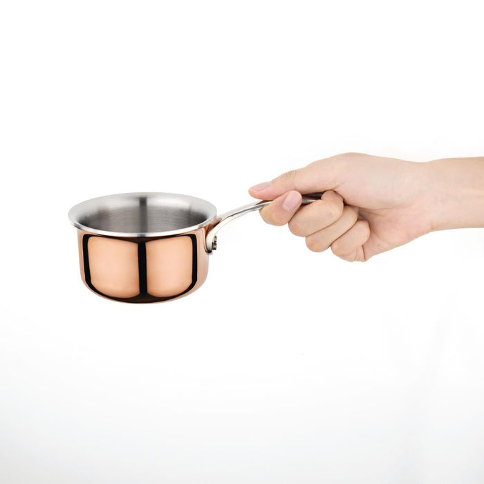 Vogue Copper Tri Wall Mini Saucepan 9cm Vogue