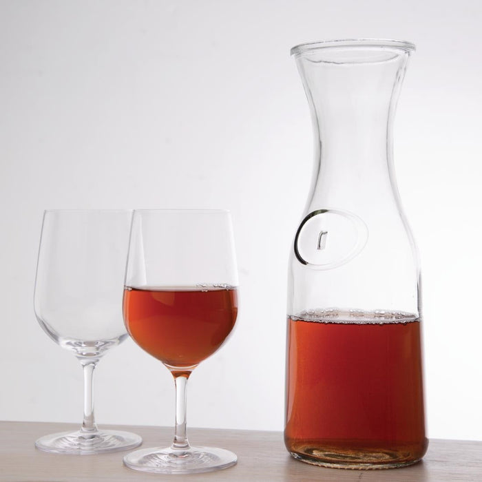 Olympia Glass Carafe 1Ltr (6 Pack) Olympia