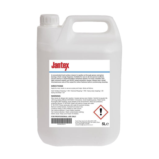 Jantex Citrus Kitchen Cleaner and Degreaser Concentrate 5Ltr (Single Pack) Jantex