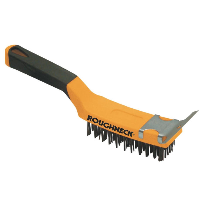 Roughneck Grill Brush With Scraper Roughneck