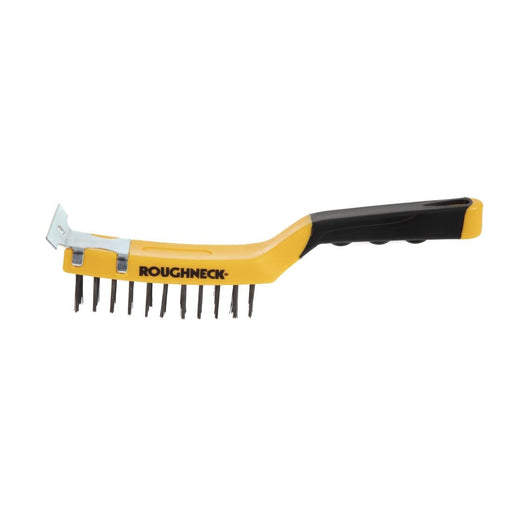 Roughneck Grill Brush With Scraper Roughneck