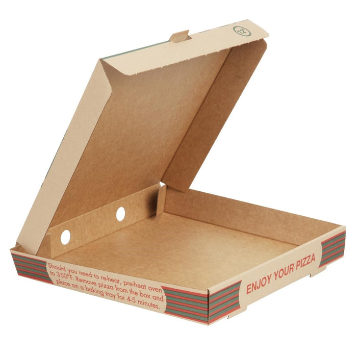 Amipak Compostable Printed Pizza Boxes 12" (100 Pack) Amipak