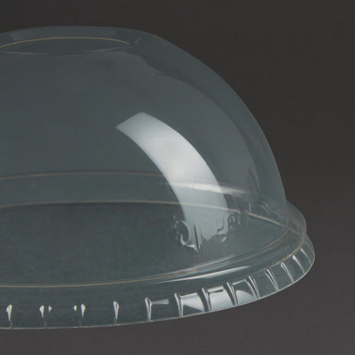 Vegware Compostable Cold Cup Domed Lids 340ml / 12oz and 455ml / 16oz (1000 Pack) Vegware