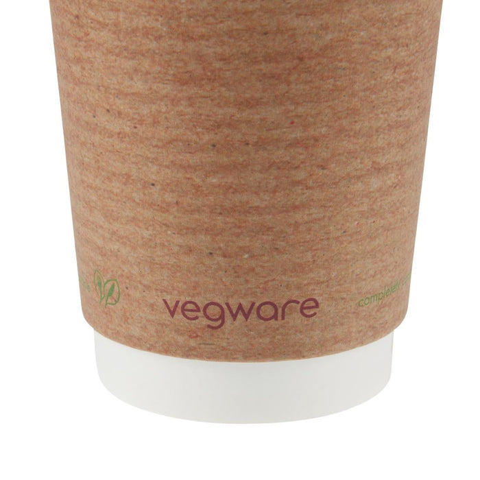 Vegware Compostable Coffee Cups Double Wall 230ml / 8oz (500 Pack) Vegware