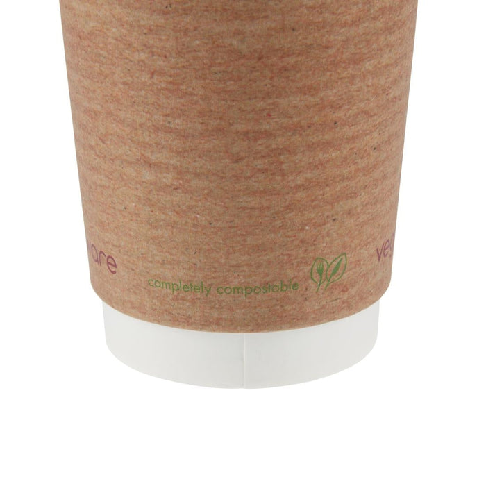 Vegware Compostable Coffee Cups Double Wall 230ml / 8oz (500 Pack) Vegware