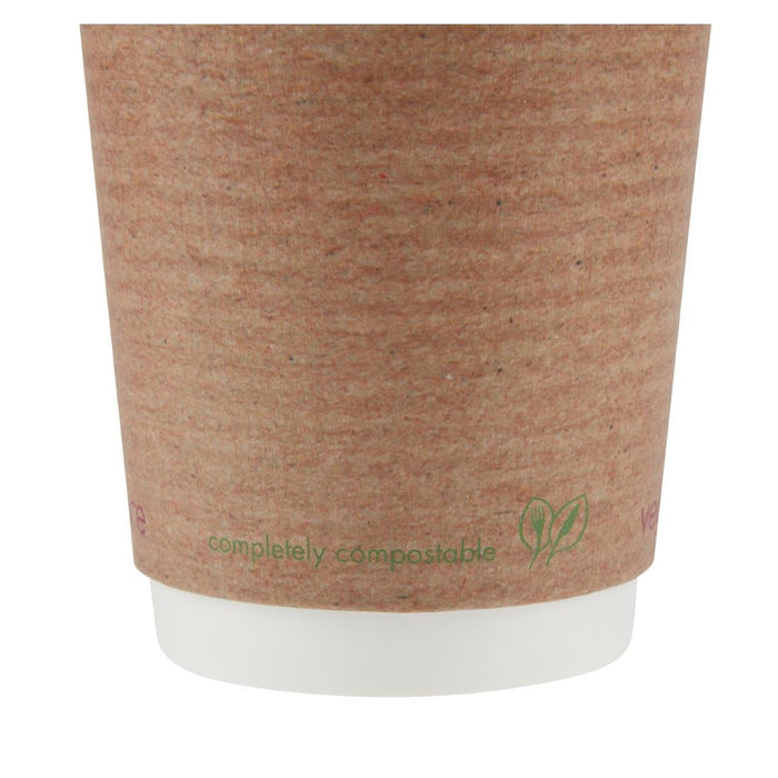 Vegware Compostable Coffee Cups Double Wall 340ml / 12oz (500 Pack) Vegware