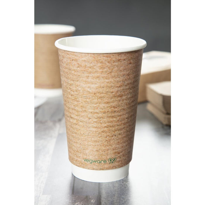 Vegware Compostable Hot Cups 455ml / 16oz (400 Pack) Vegware