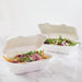Vegware Compostable Bagasse Clamshell Hinged Meal Boxes 228mm Vegware