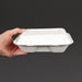Vegware Compostable Bagasse Clamshell Hinged Meal Boxes 228mm Vegware