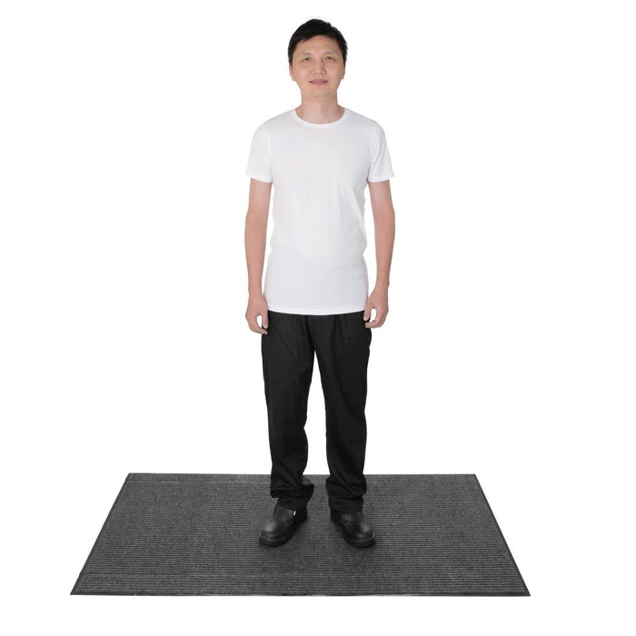 Jantex Entrance Mat Steel Colour 1500 x 900mm Jantex