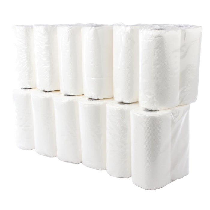 Jantex Kitchen Rolls White 2-Ply 11.5m (24 Pack) Jantex