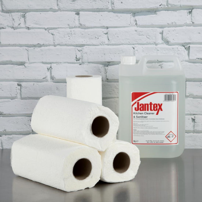 Jantex Kitchen Rolls White 2-Ply 11.5m (24 Pack) Jantex