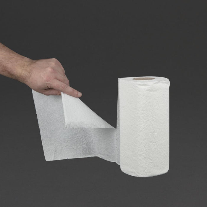 Jantex Kitchen Rolls White 2-Ply 11.5m (24 Pack) Jantex