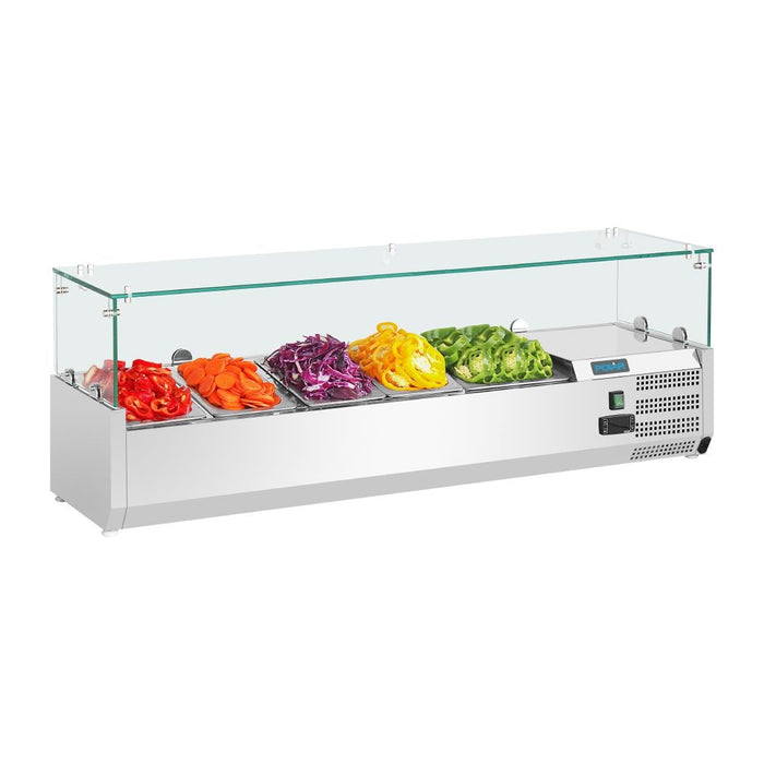 Polar G-Series Countertop Prep Fridge 4x GN 1/3 & 1x 1/2GN Polar