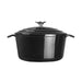 Vogue Black Round Casserole Dish 3.2Ltr Vogue