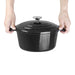 Vogue Black Round Casserole Dish 4Ltr Vogue