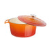 Vogue Orange Round Casserole Dish 4Ltr Vogue