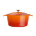 Vogue Orange Round Casserole Dish 4Ltr Vogue