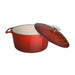 Vogue Red Round Casserole Dish 4Ltr Vogue