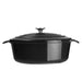 Vogue Black Oval Casserole Dish 5Ltr Vogue