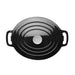 Vogue Black Oval Casserole Dish 5Ltr Vogue