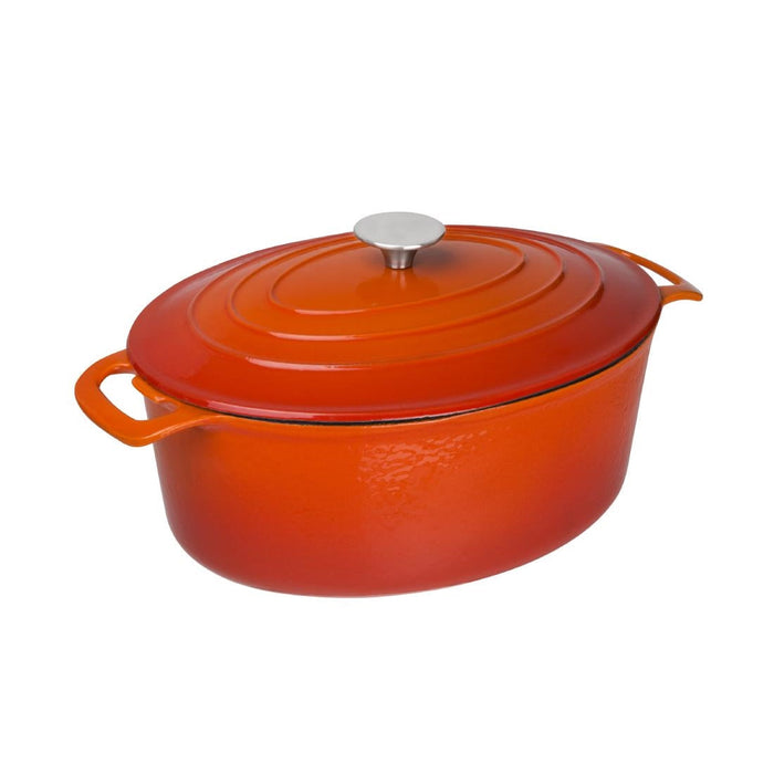 Vogue Orange Oval Casserole Dish 6Ltr Vogue