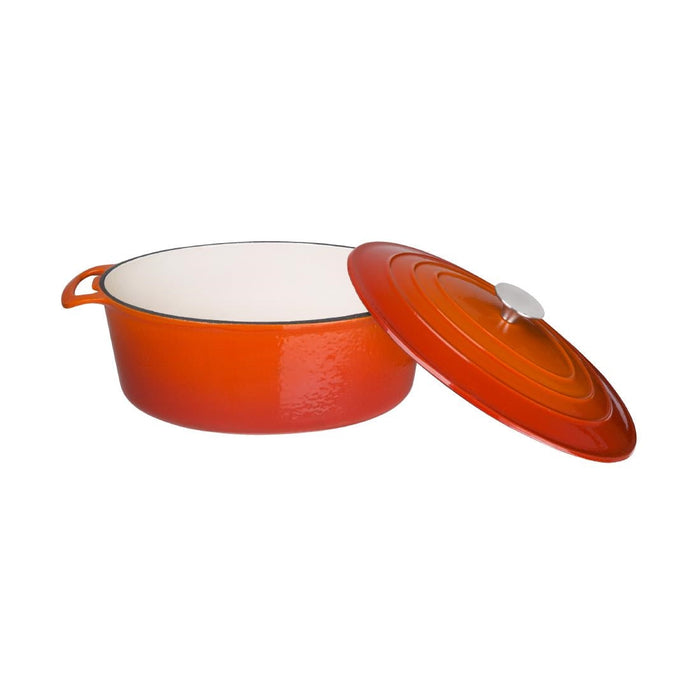 Vogue Orange Oval Casserole Dish 6Ltr Vogue