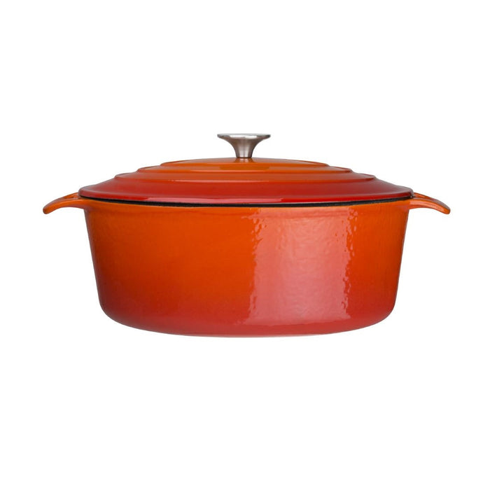 Vogue Orange Oval Casserole Dish 6Ltr Vogue
