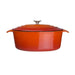 Vogue Orange Oval Casserole Dish 6Ltr Vogue