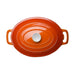 Vogue Orange Oval Casserole Dish 6Ltr Vogue