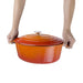 Vogue Orange Oval Casserole Dish 6Ltr Vogue