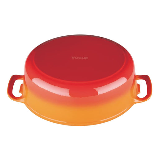 Vogue Orange Oval Casserole Dish 6Ltr Vogue