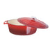Vogue Red Oval Casserole Dish 6Ltr Vogue