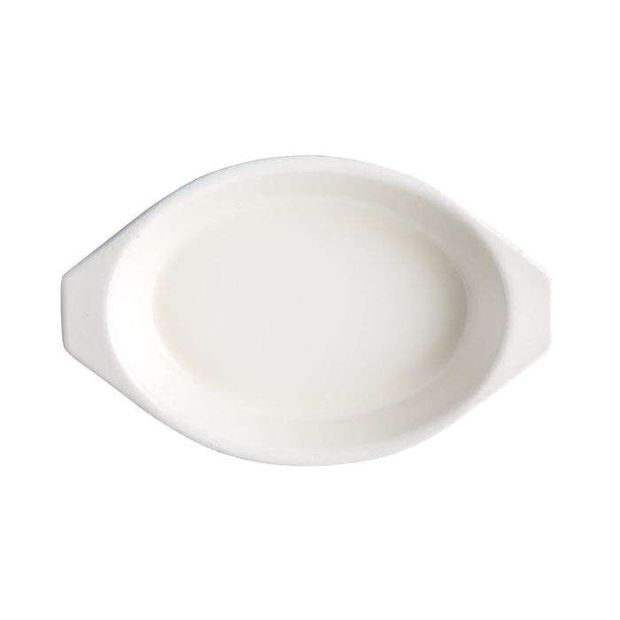 Vogue Orange Oval Cast Iron Gratin 650ml Vogue