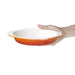 Vogue Orange Oval Cast Iron Gratin 650ml Vogue