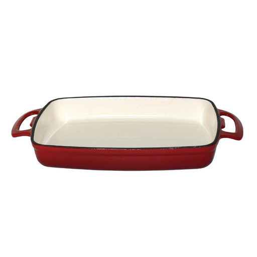 Vogue Red Cast Iron Casserole Dish 1.8Ltr Vogue