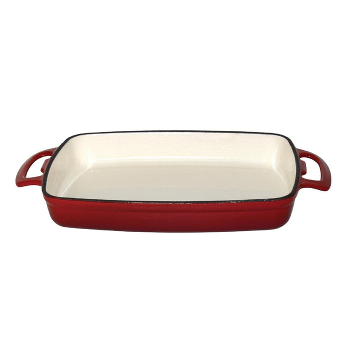 Vogue Red Cast Iron Casserole Dish 1.8Ltr Vogue