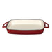 Vogue Red Cast Iron Casserole Dish 1.8Ltr Vogue