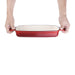 Vogue Red Cast Iron Casserole Dish 1.8Ltr Vogue