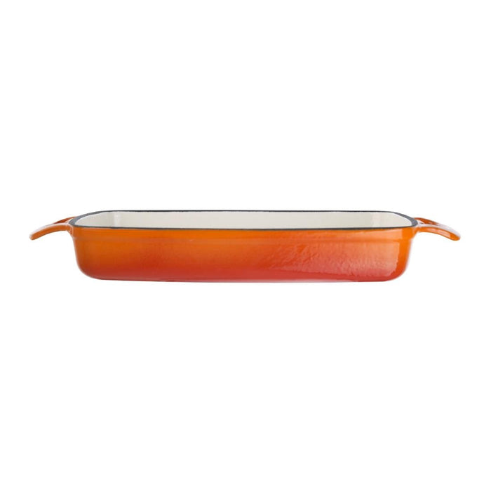 Vogue Orange Cast Iron Casserole Dish 1.8Ltr Vogue