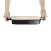 Vogue Black Rectangular Cast Iron Dish 2.8Ltr Vogue