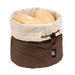 235(H)x 200(Ø)mm. Colour: Brown and Beige
