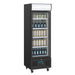Polar G-Series Upright Display Fridge 218Ltr Black Polar