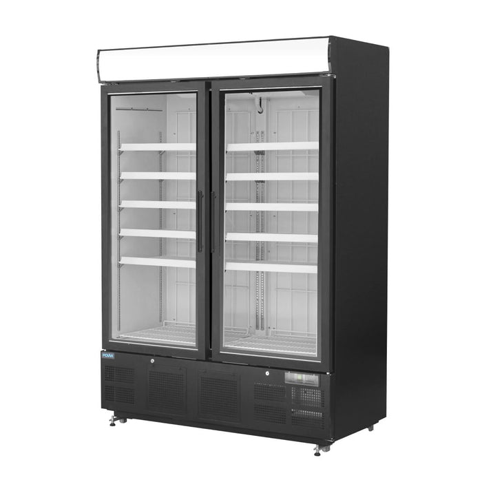 Polar G-Series Upright Display Freezer 920Ltr Black Polar